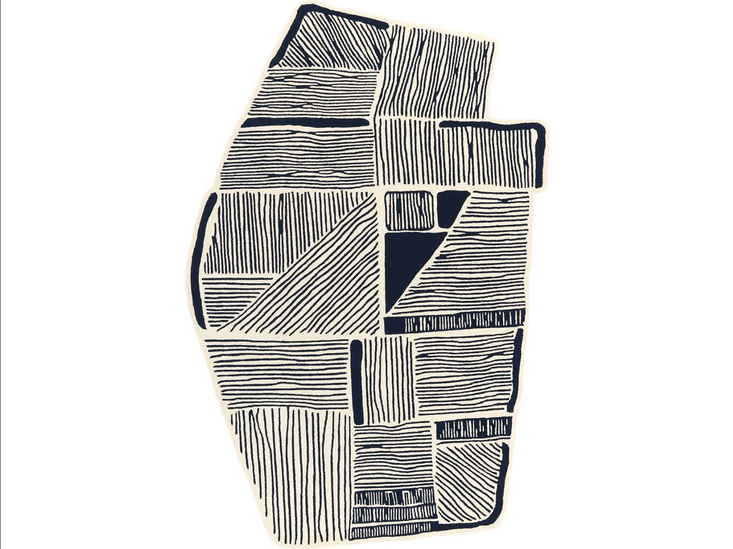 Monochrome Rhythm Rug