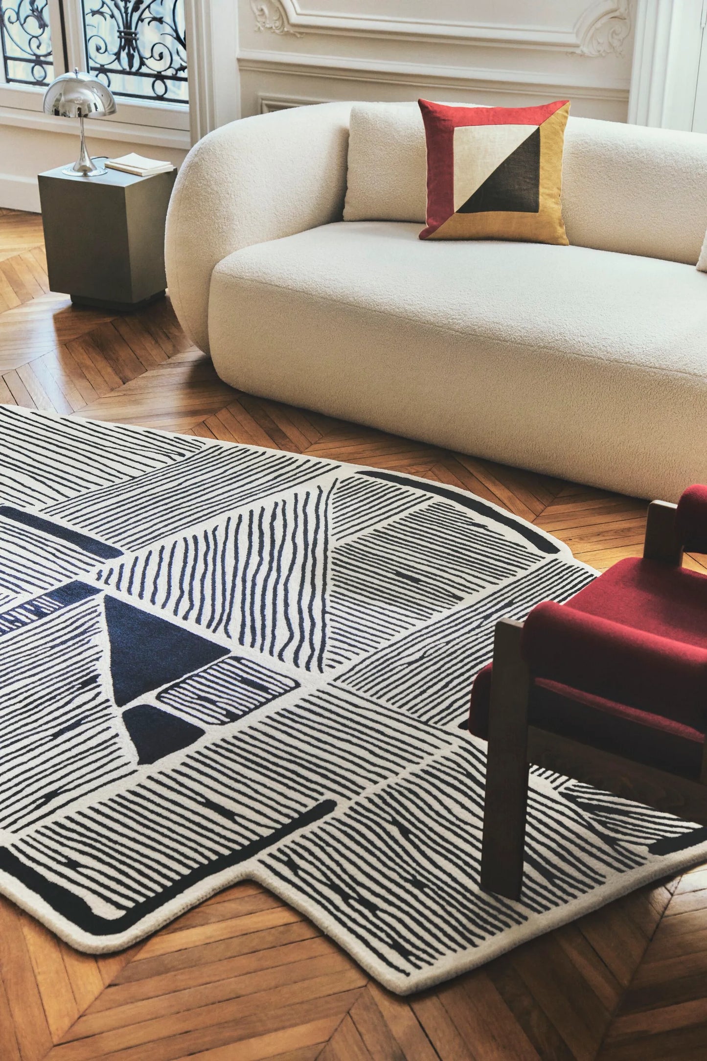 Monochrome Rhythm Rug