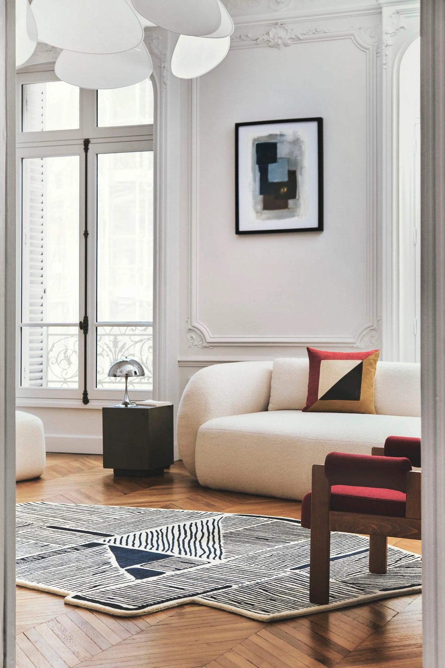Monochrome Rhythm Rug