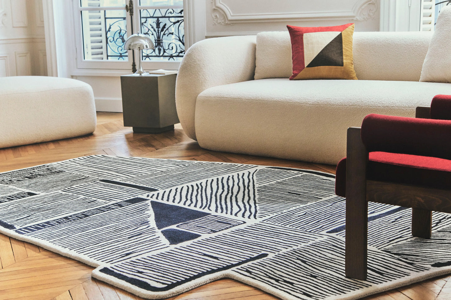 Monochrome Rhythm Rug