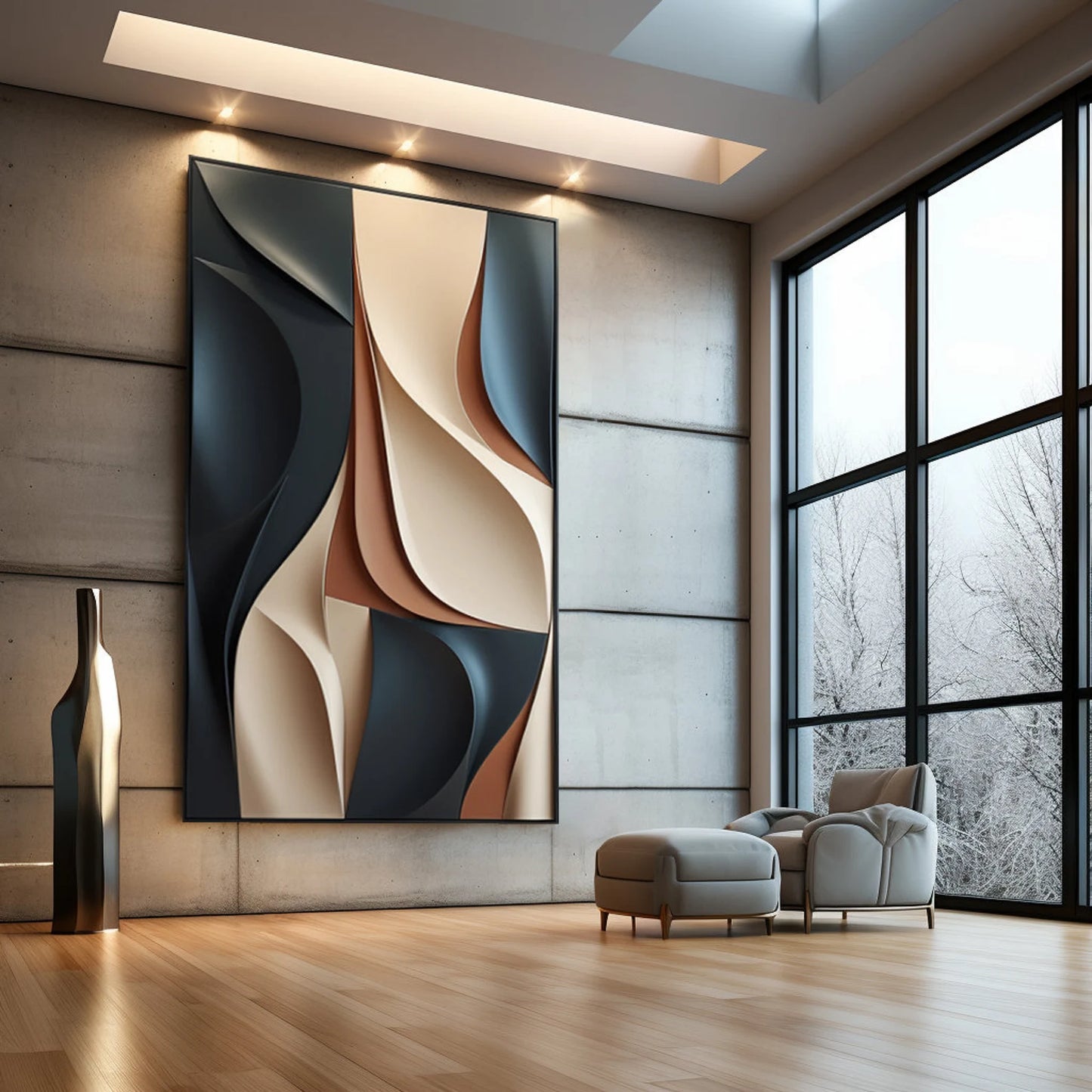 Sandscape Serenity – Best Neutral Bespoke Artwork for Modern Home Decor