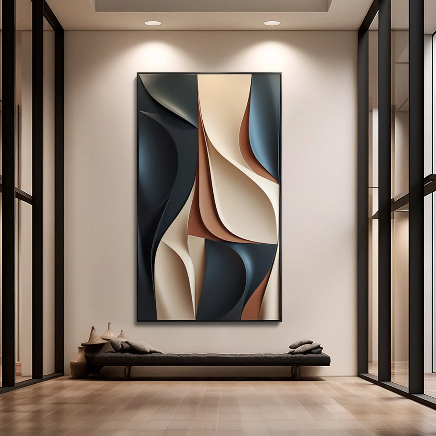 Sandscape Serenity – Best Neutral Bespoke Artwork for Modern Home Decor