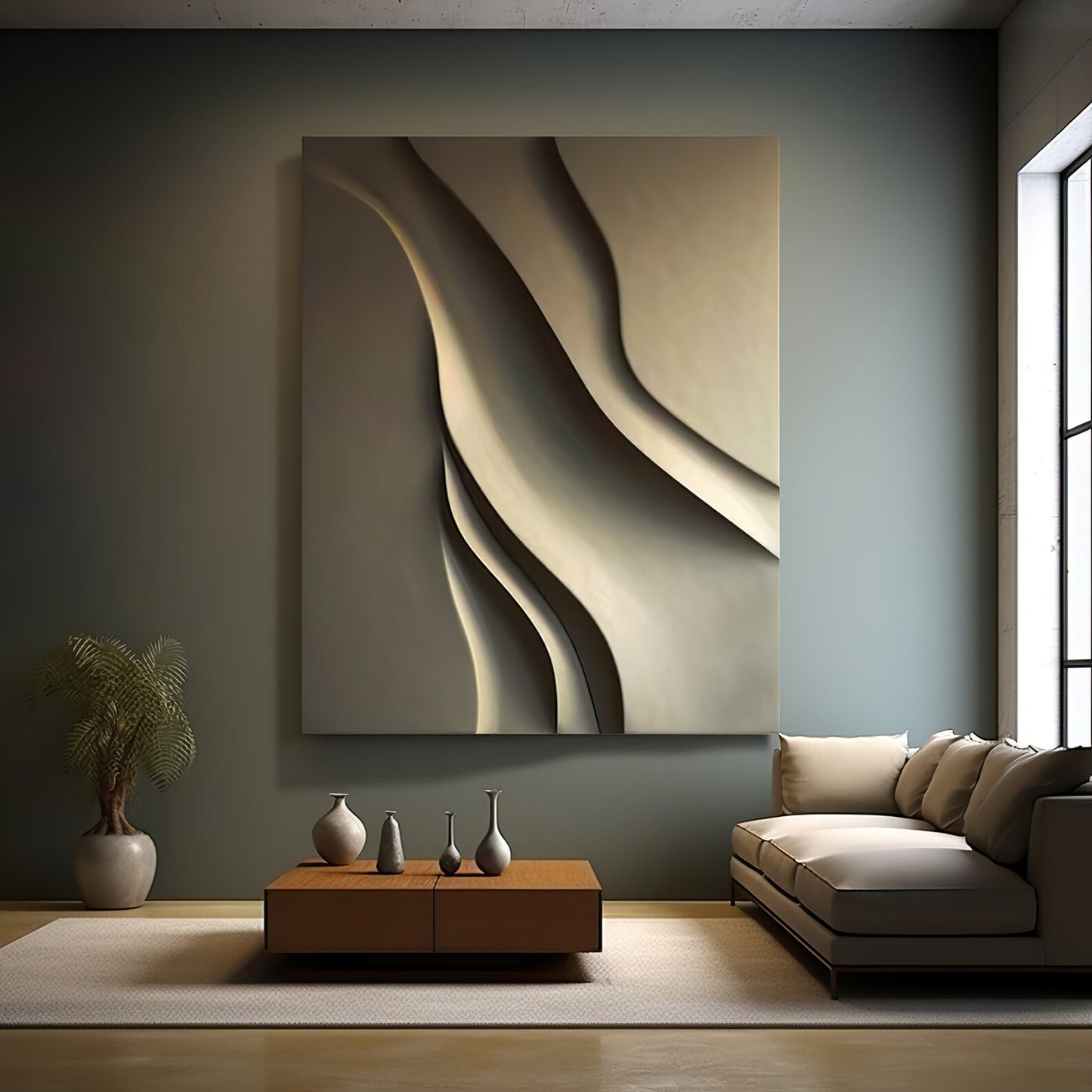 Wave Crest - 3D Textured Wall Art