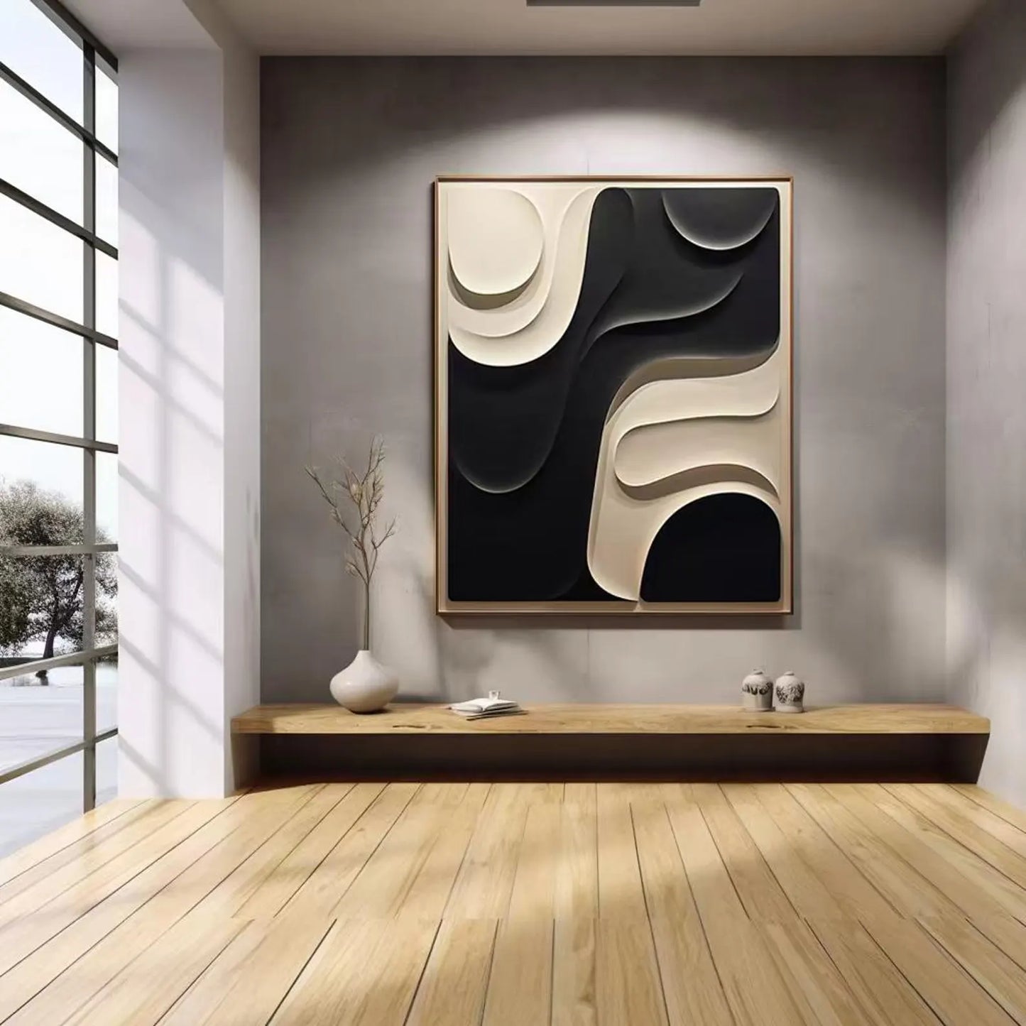 Crimson Drift – Best Bespoke Artwork for Bold Home Decor