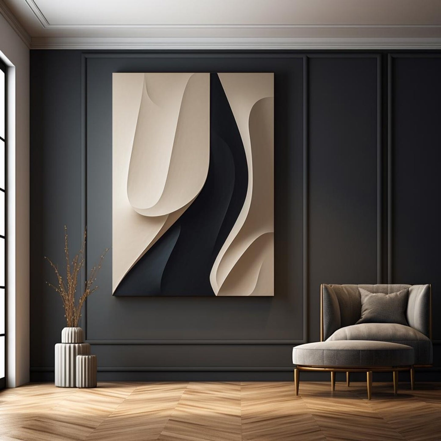 Sculpted Flow| Art Piece by Artvikta Studio