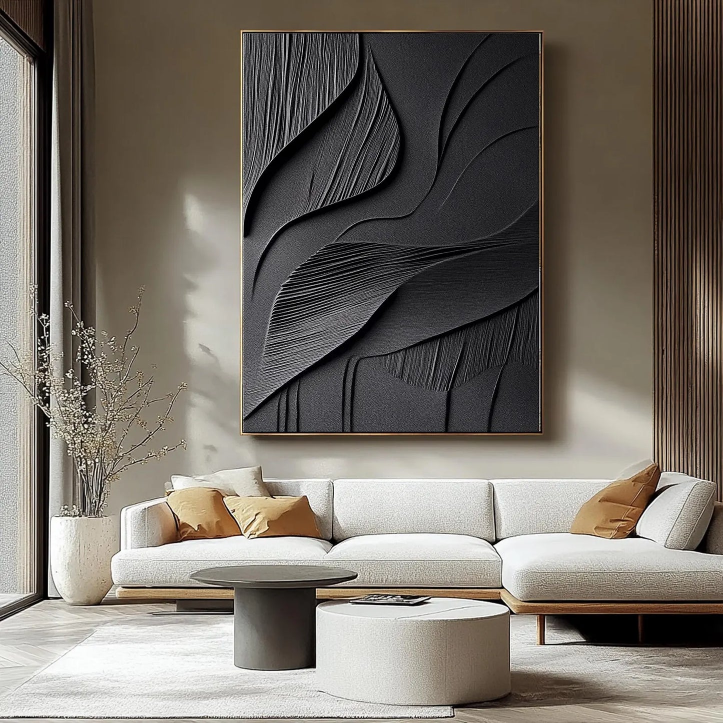 Midnight Forms – Best Dark Abstract Artwork for Modern Interiors