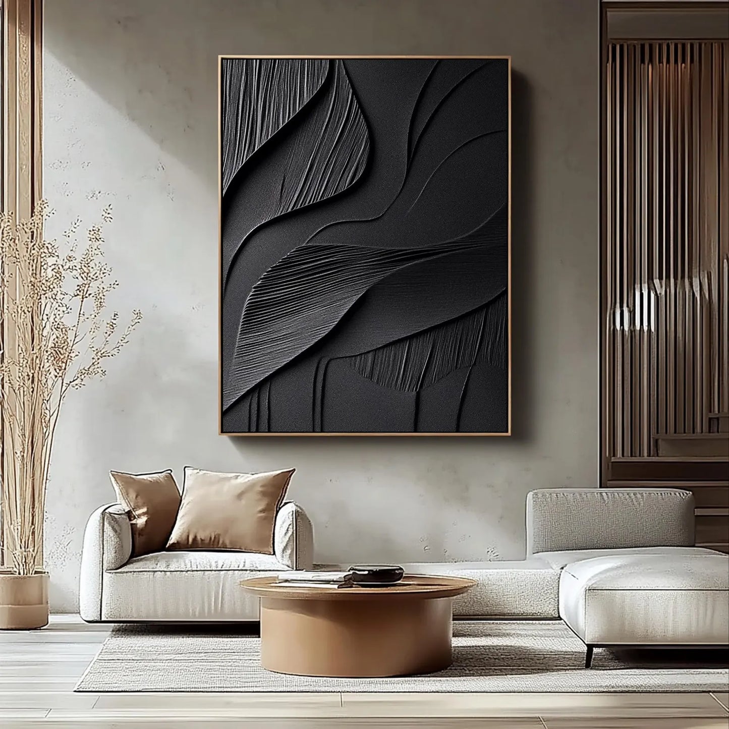 Midnight Forms – Best Dark Abstract Artwork for Modern Interiors