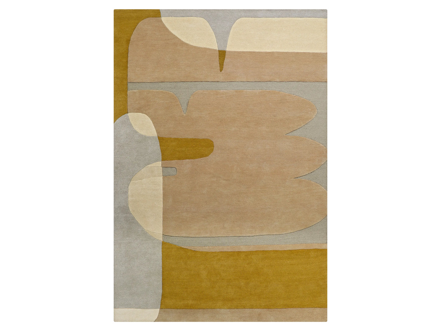 Best Wool Rug – Modern Earth-Tone| Textured Geometric Area Rug for Living Rooms & Bedrooms